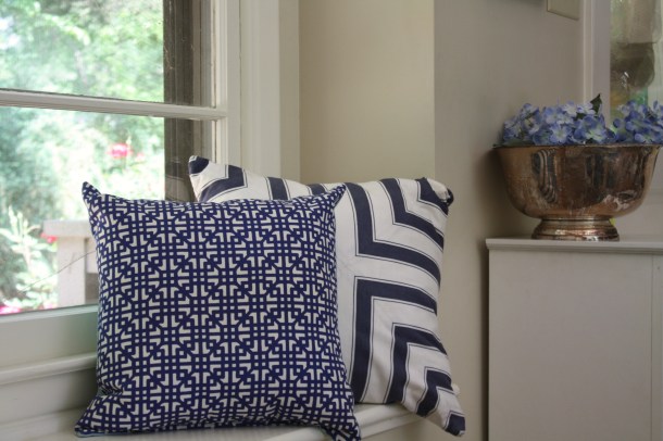 Blue & white Pillows